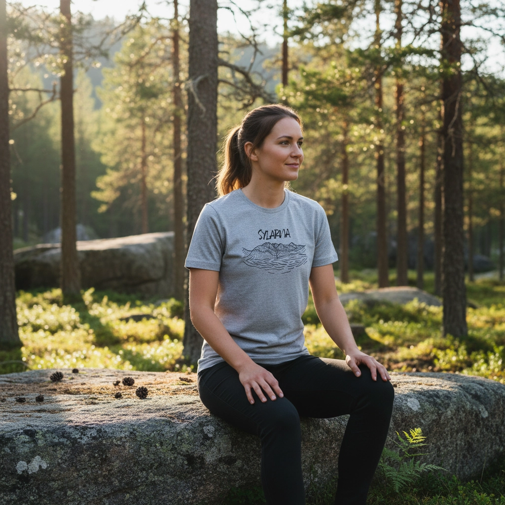 T-shirt Sylarna Unisex Gråmelerad - 3