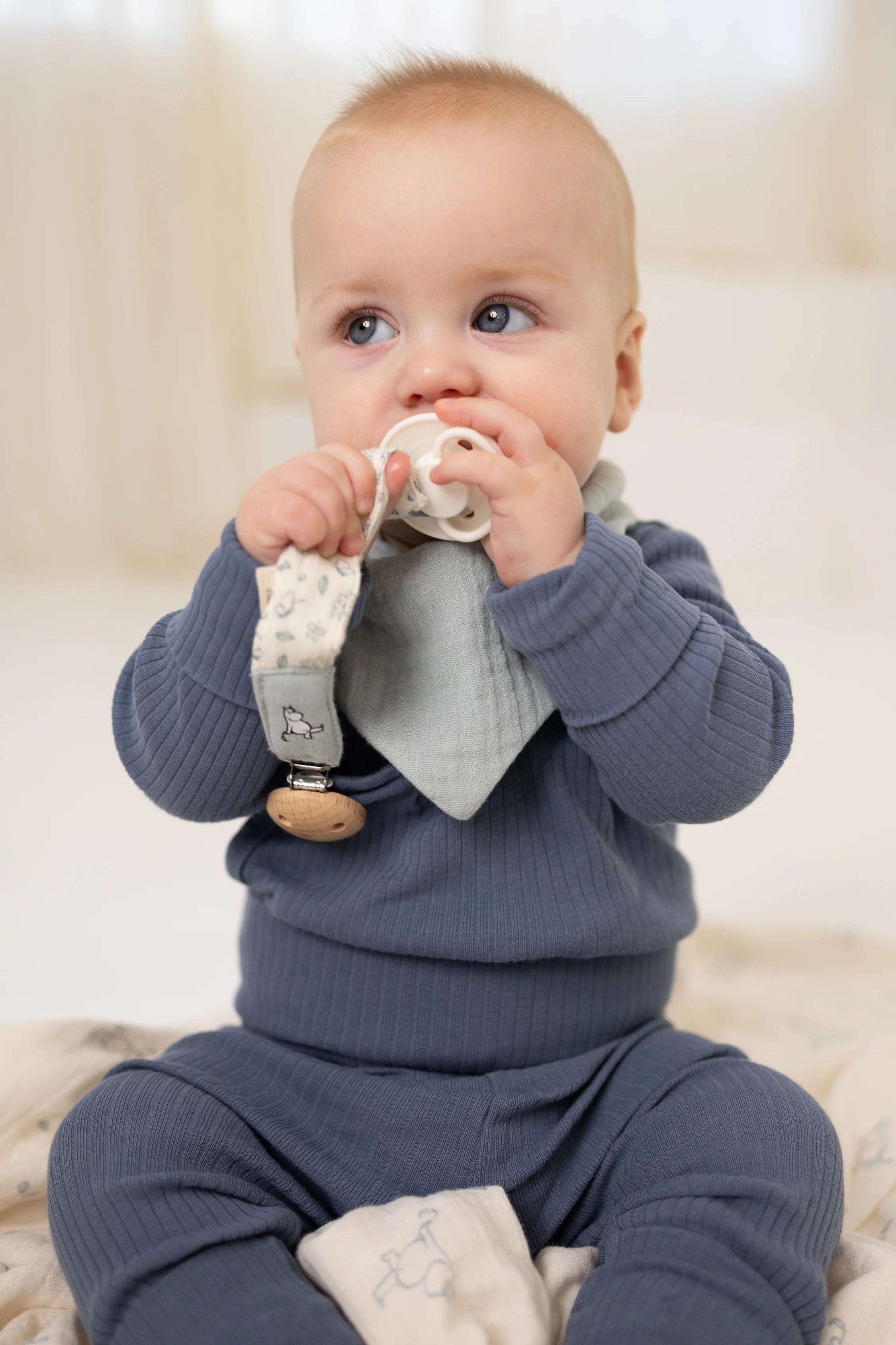 Moomin Pacifier Holder - Blue - 2