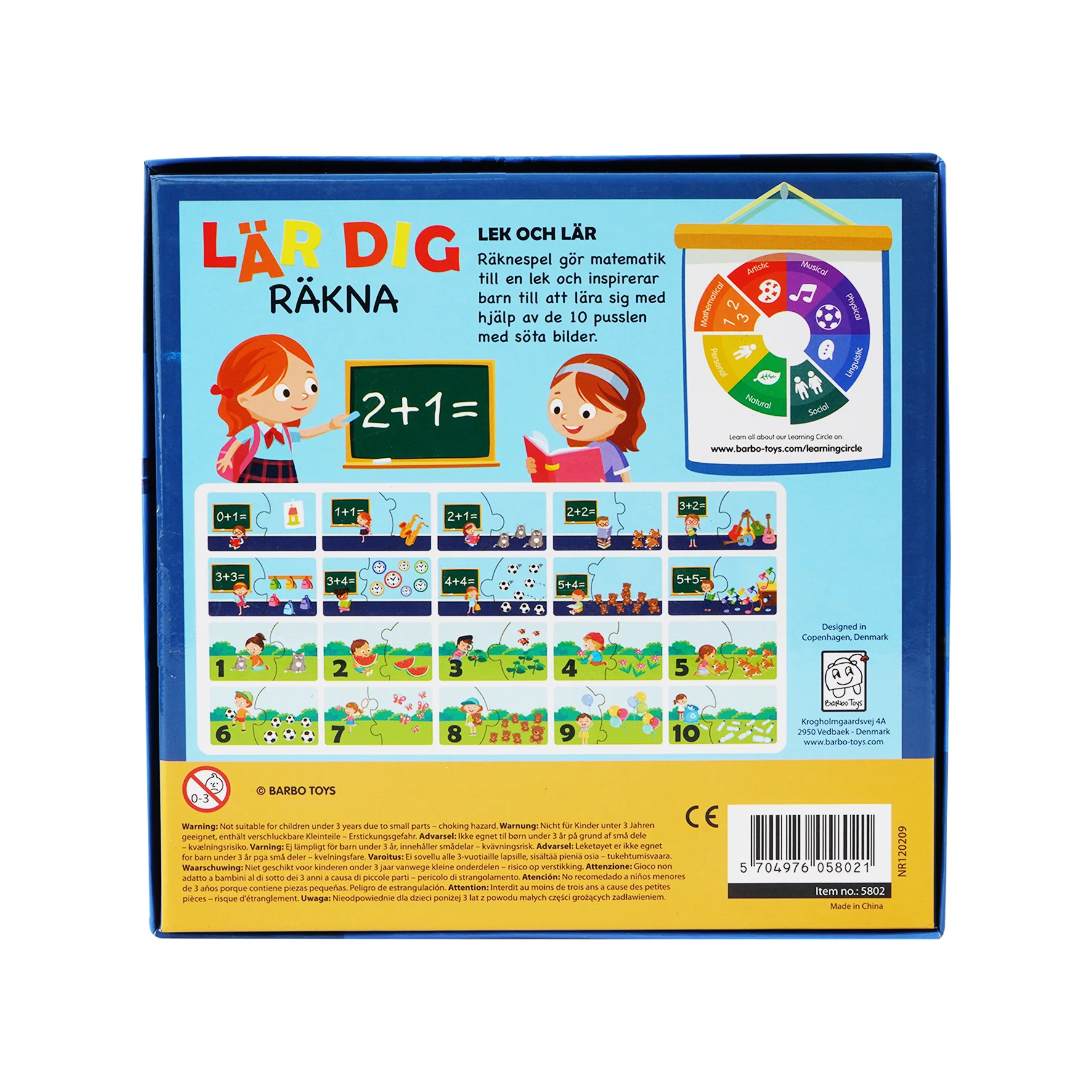 Pedagog Pussel - Lär dig räkna - 2