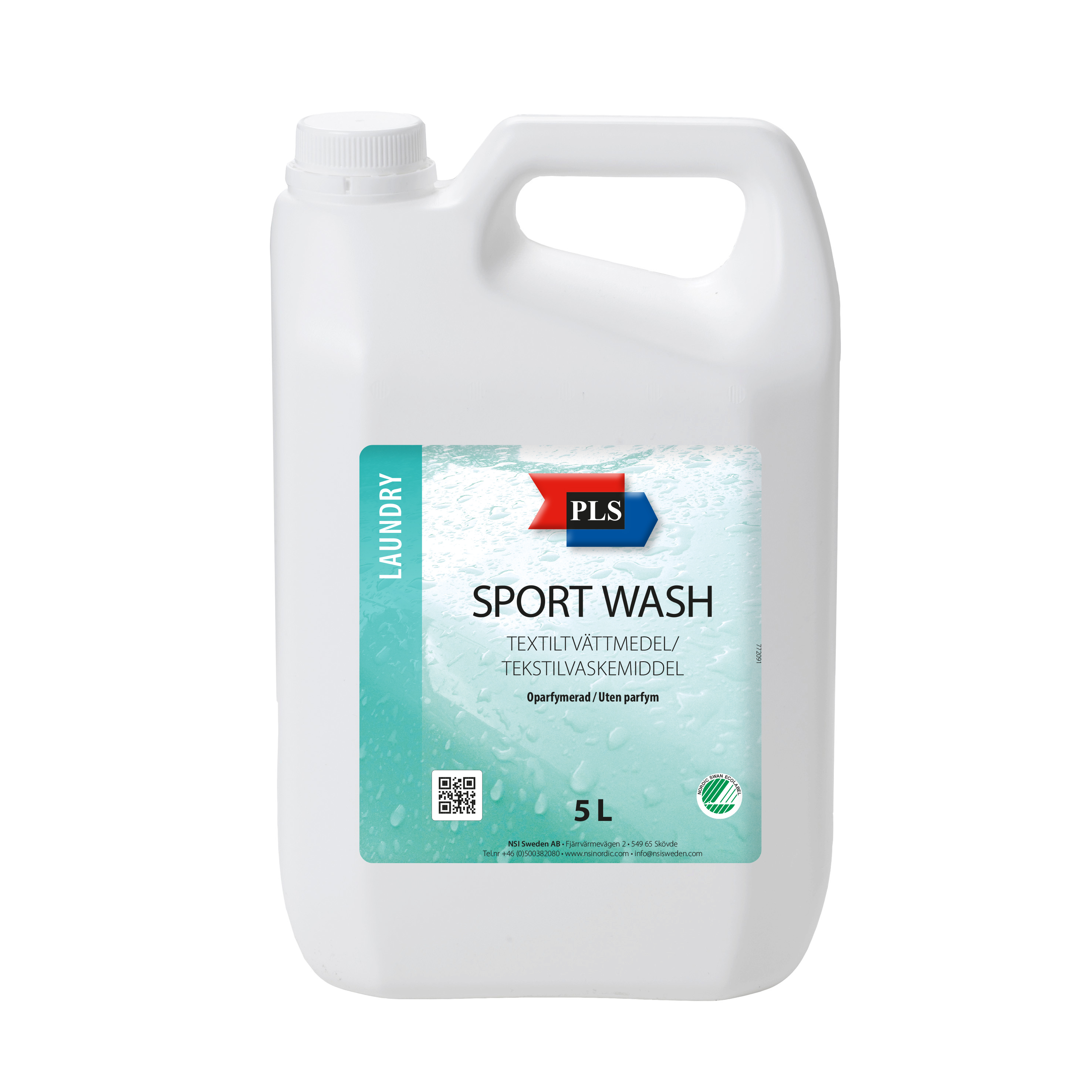 PLS Sport Wash Oparfymerad 5L