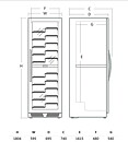Vinkyl WC1162BF, 2 zoner, 116 flaskor