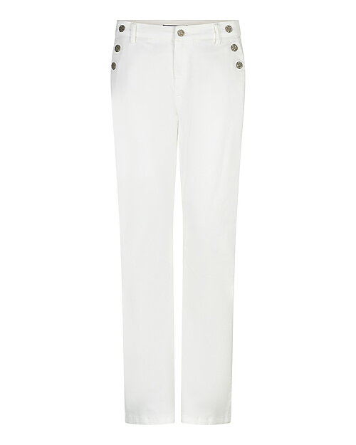 Jeans Bibette med knappar offwhite - 2