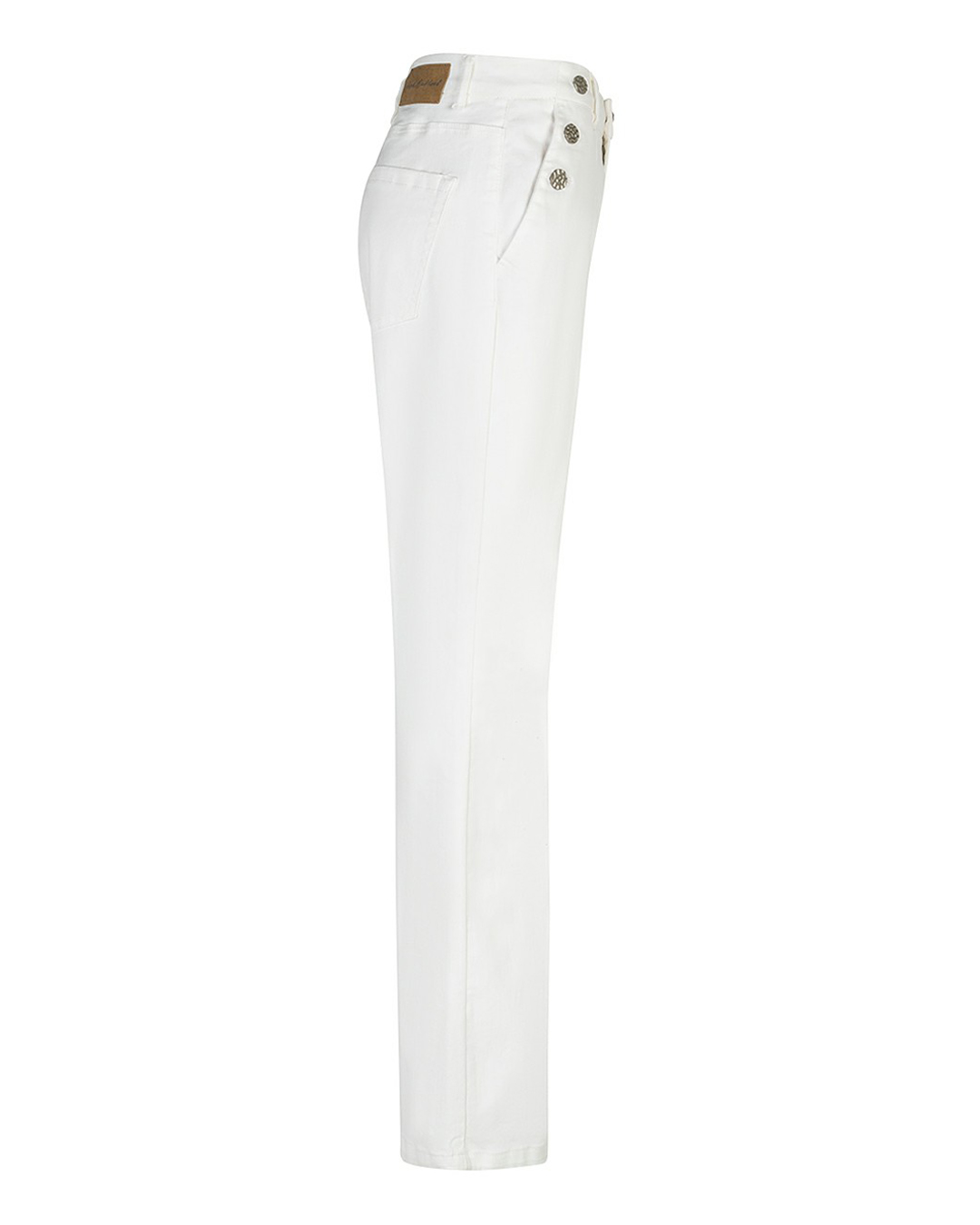 Jeans Bibette med knappar offwhite - 4