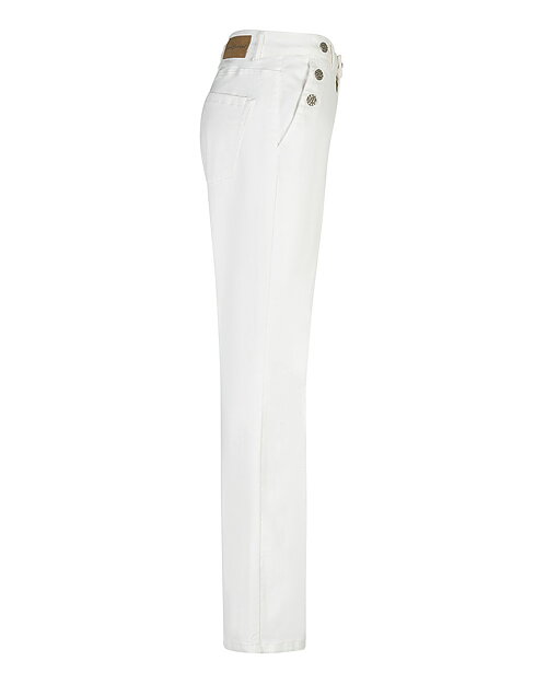 Jeans Bibette med knappar offwhite - 4