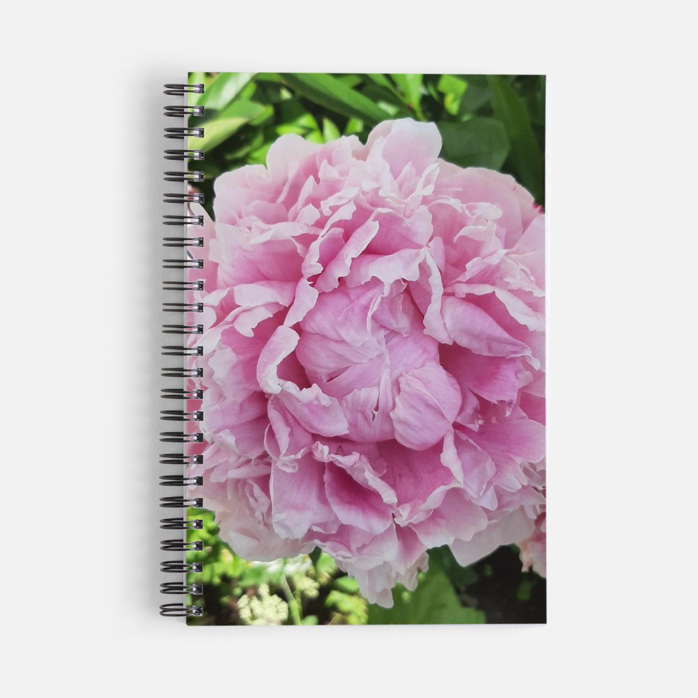 Skrivbok  - rosa Pion