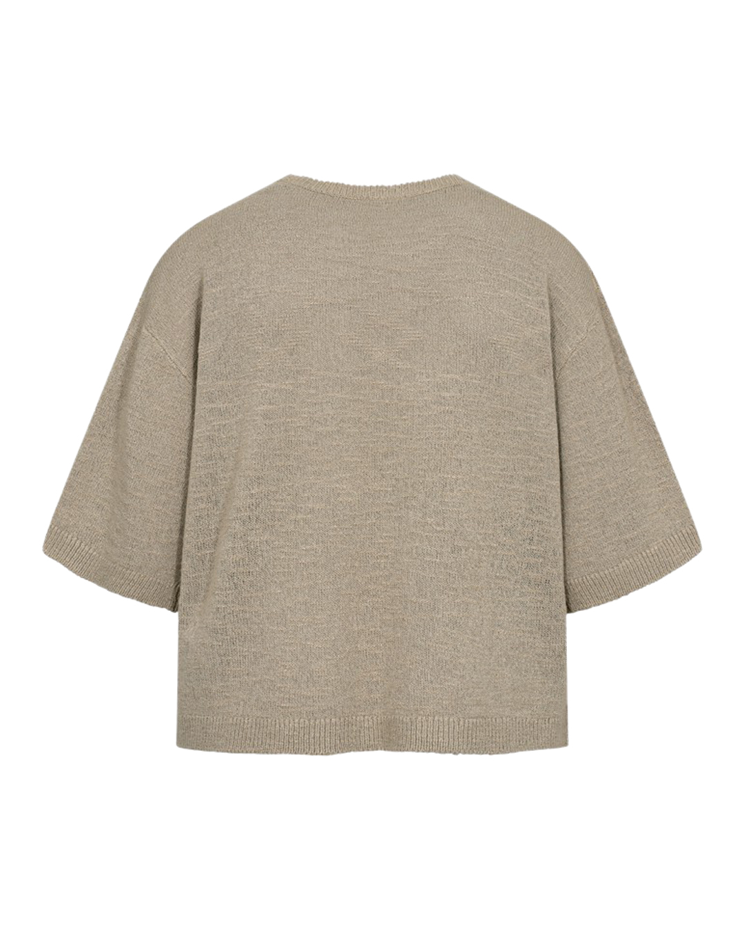 Jumper Vicki trekvartsärm mörkbeige - 3