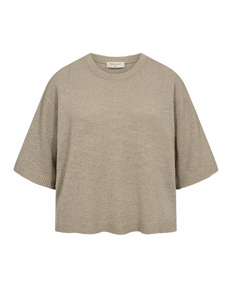 Jumper Vicki trekvartsärm mörkbeige