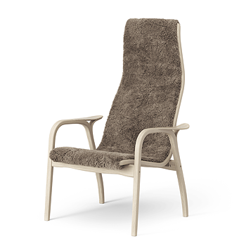 Lamino Armchair (White p. oak/Sheepskin Sahara) - Quickship - Swedese