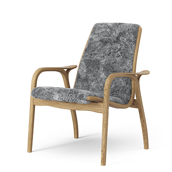 Laminett Armchair (Oiled Oak/Sheepskin Sc. grey) - Quickship - Swedese