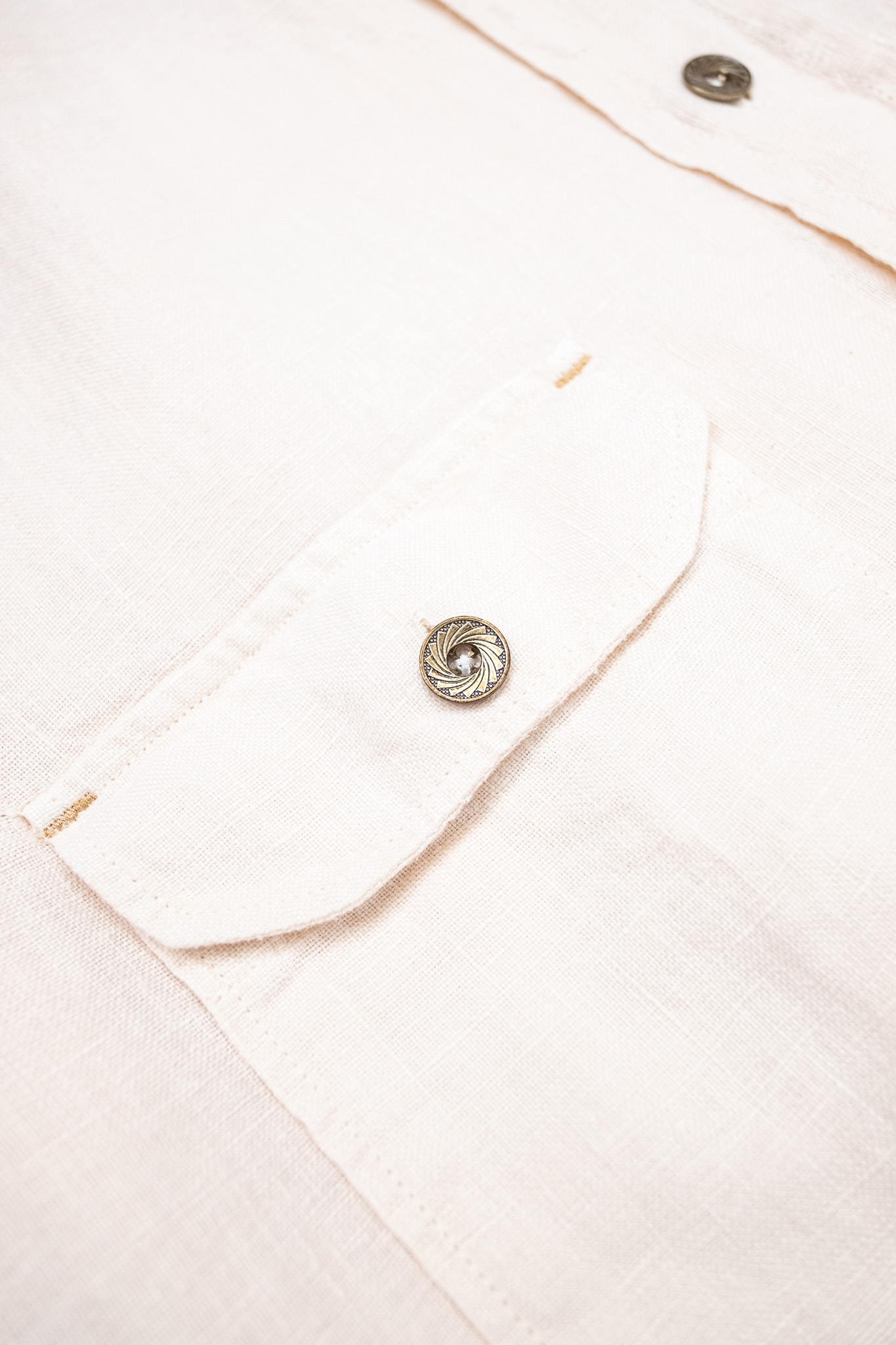Indigofera - Delray Linen Canvas 6.5oz Broken White - 5