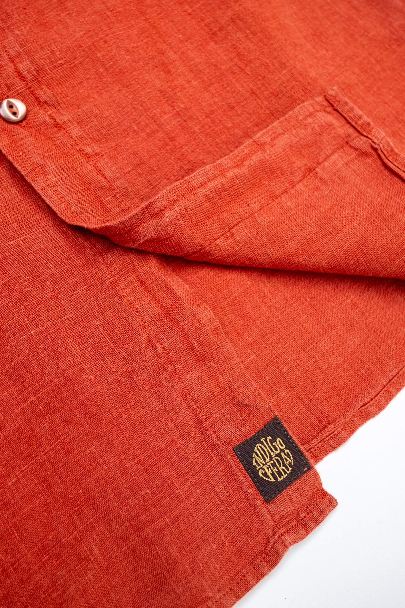 Indigofera - Delray Linen Canvas 6.5oz Rust - 5