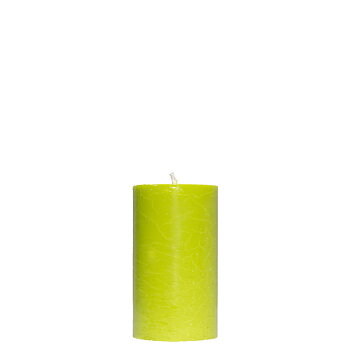 Blockljus Limegrön  7x15 cm Stearin