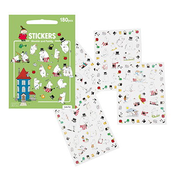 Moomin Stickers - Moomin family (150 pcs)