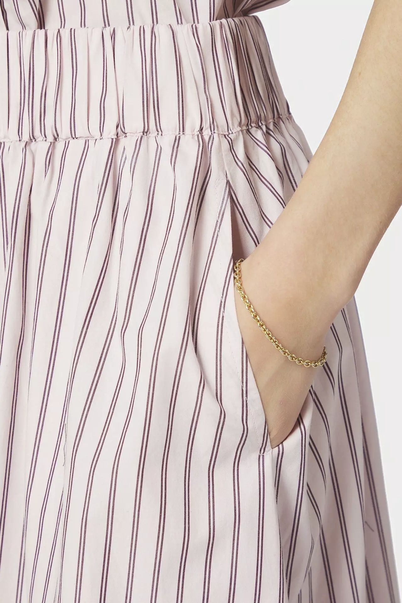 Neo Noir  - Yara Long  Double Stripe Skirt Rose - 4