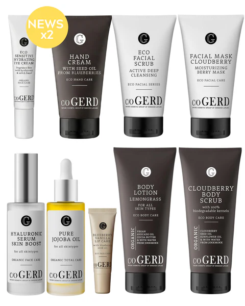 Sommarens fina set från c/o GERD. 9 produkter + necessär - 2