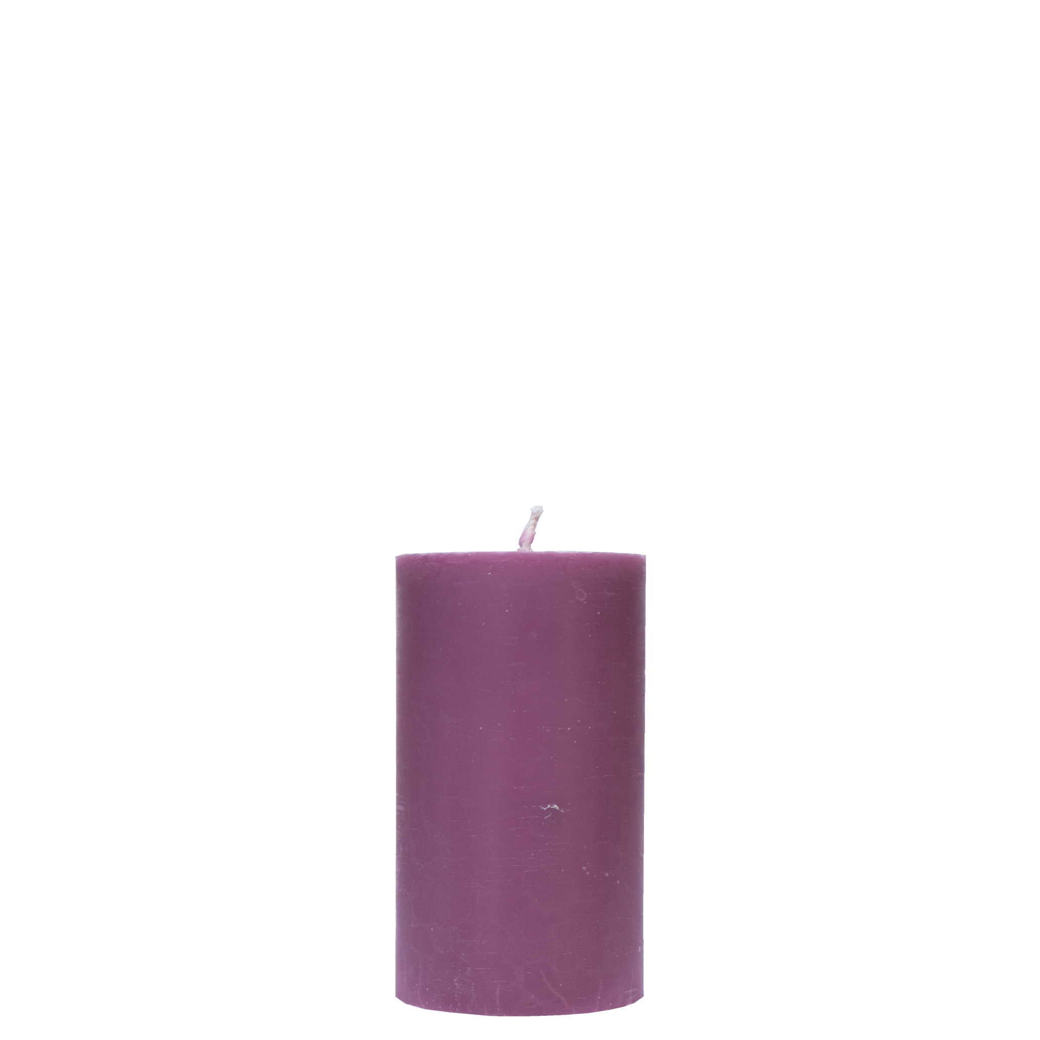 Block candle Light purple 7x15 cm Stearin