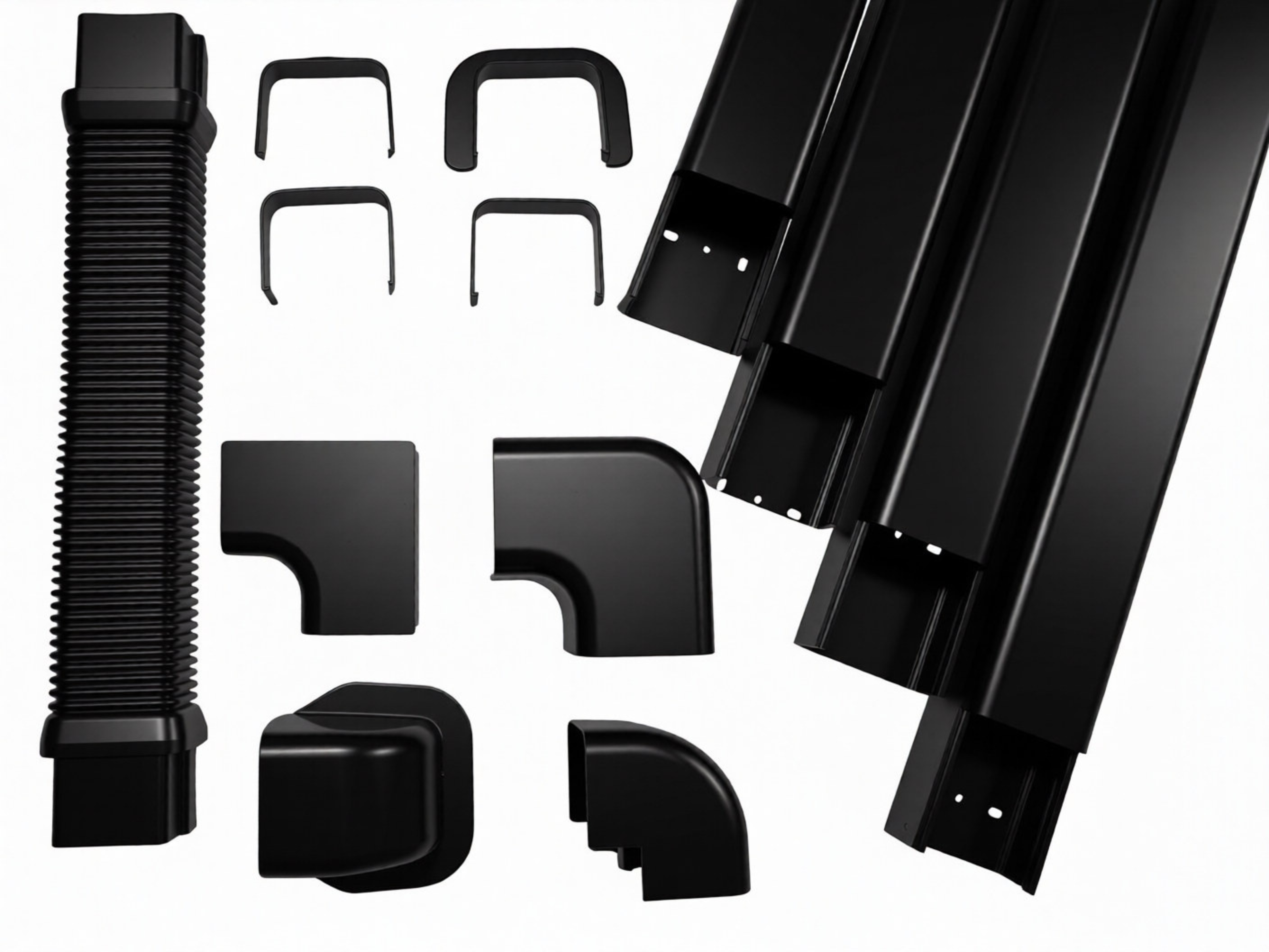 Kanalpaket 4 meter svart