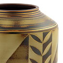 Gunnar Nylund (Flambé 1932) Art Deco Vase with Golden Decor 14 cm
