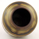 グナー・ニールンド  Flambeシリーズ  アールデコ調のベース  ゴールドの装飾  14cm  1932年
