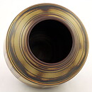 Gunnar Nylund (Flambé 1932) Art Deco Vase with Golden Decor 14 cm