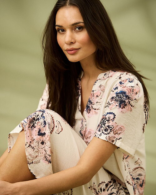 Klänning Amelia mönstrad rosa - 4