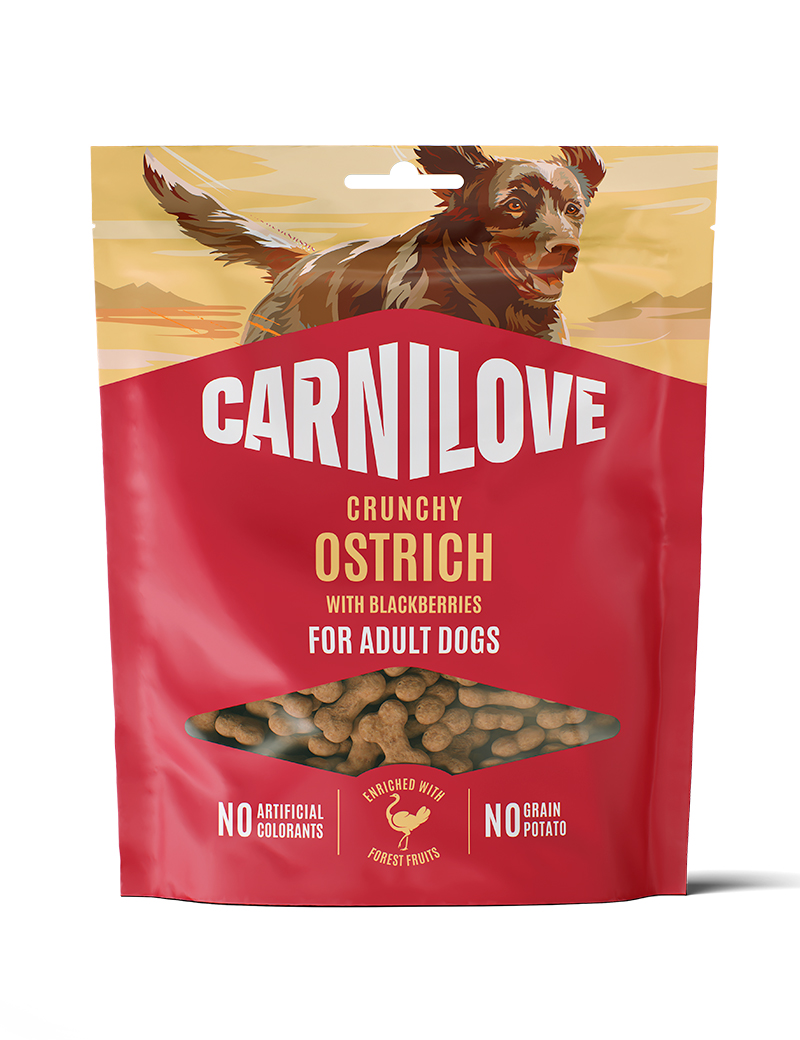 Carnilove Crunchy Snack Ostrich with Blackberries 200 g