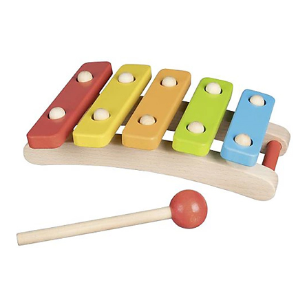 Goki Xylofon i trä - klassiskt musikinstrument för små barn