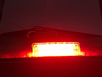 Regnlampa kit med lampa och av/på knapp (krav vid tävling)