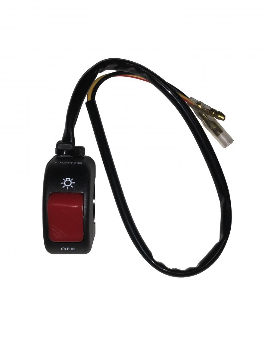 Regnlampa kit med lampa och av/på knapp (krav vid tävling) - 2
