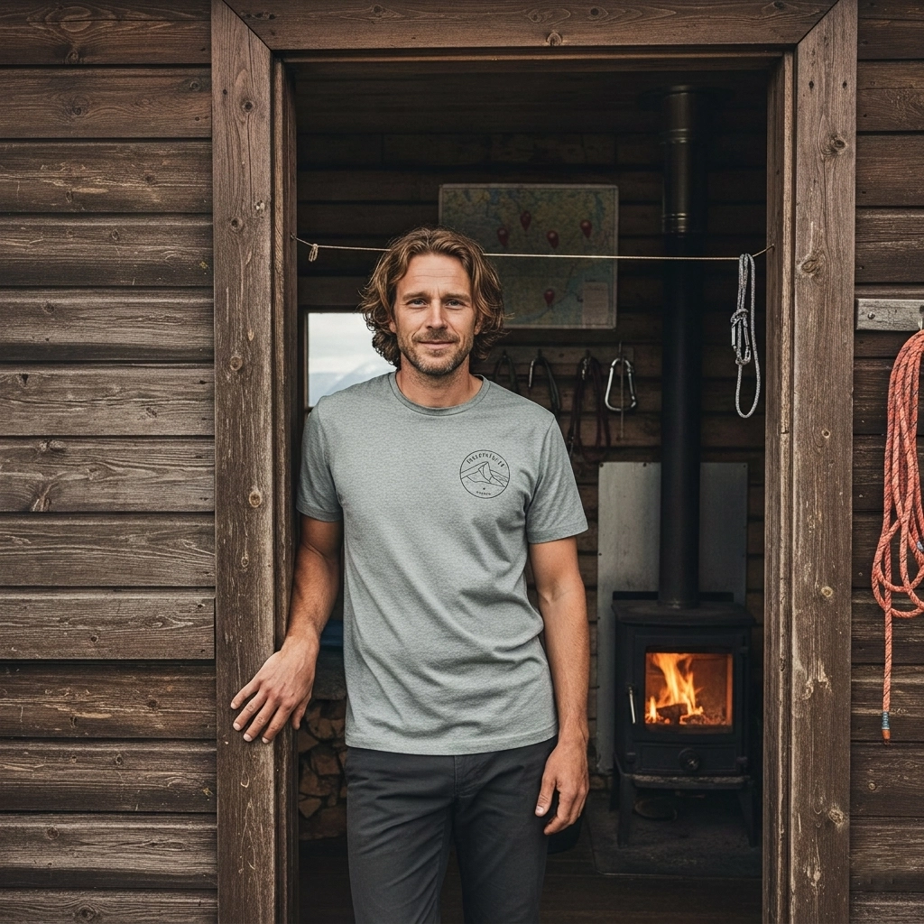 T-shirt Helagsfjället Unisex Gråmelerad - 3