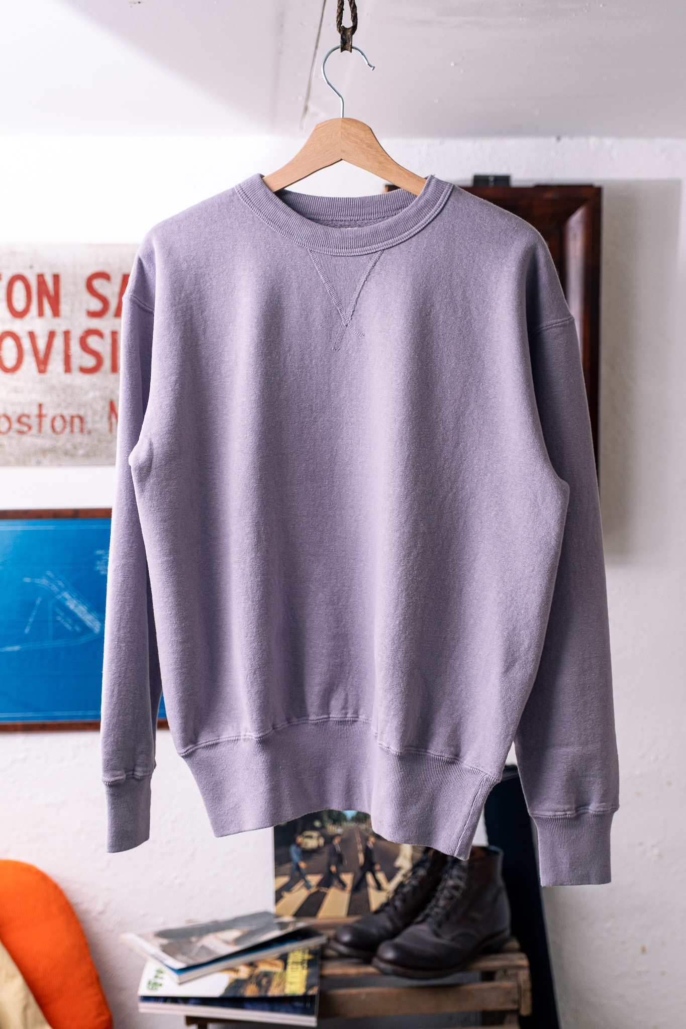 Sunray Sportswear - Laniakea CN Sweatshirt Japanese Brushed Fleece Minimal Gray