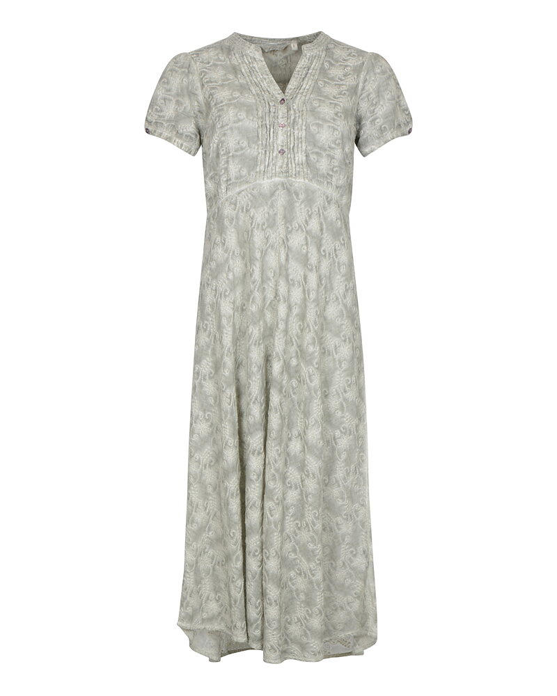 Bomullsklänning Dorrit light olive