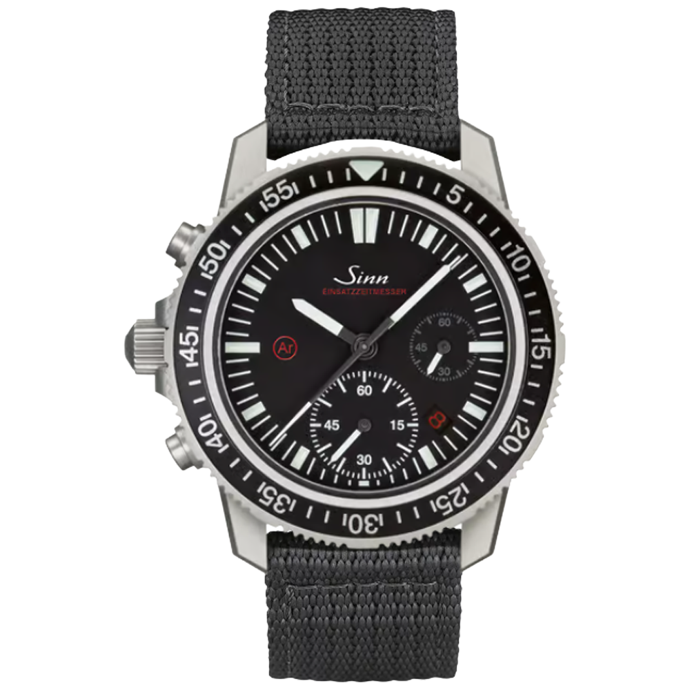 603.010 Sinn EZM 3 vintage svart läderband