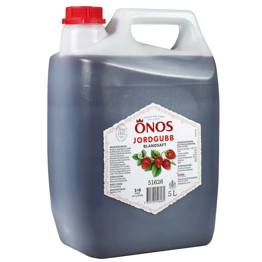 Blandsaft Jordgubb 1+6, 5l