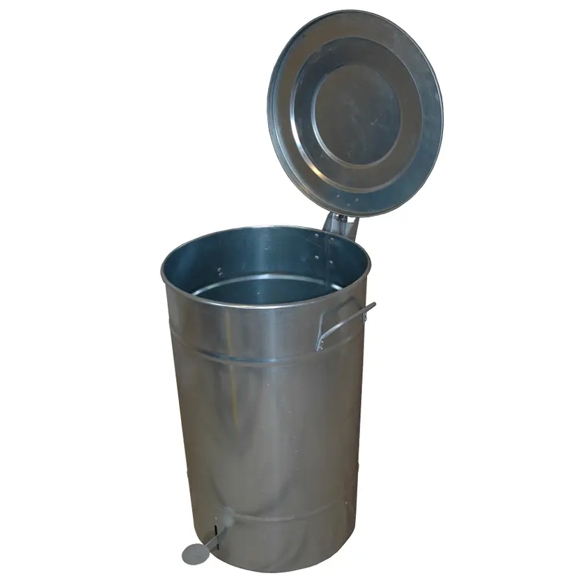 Avfallstunna lock/ped 30L Galv - 2