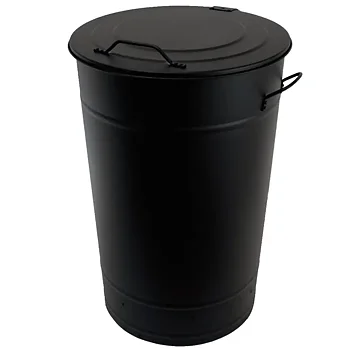 Avfallstunna lock 115L Svart