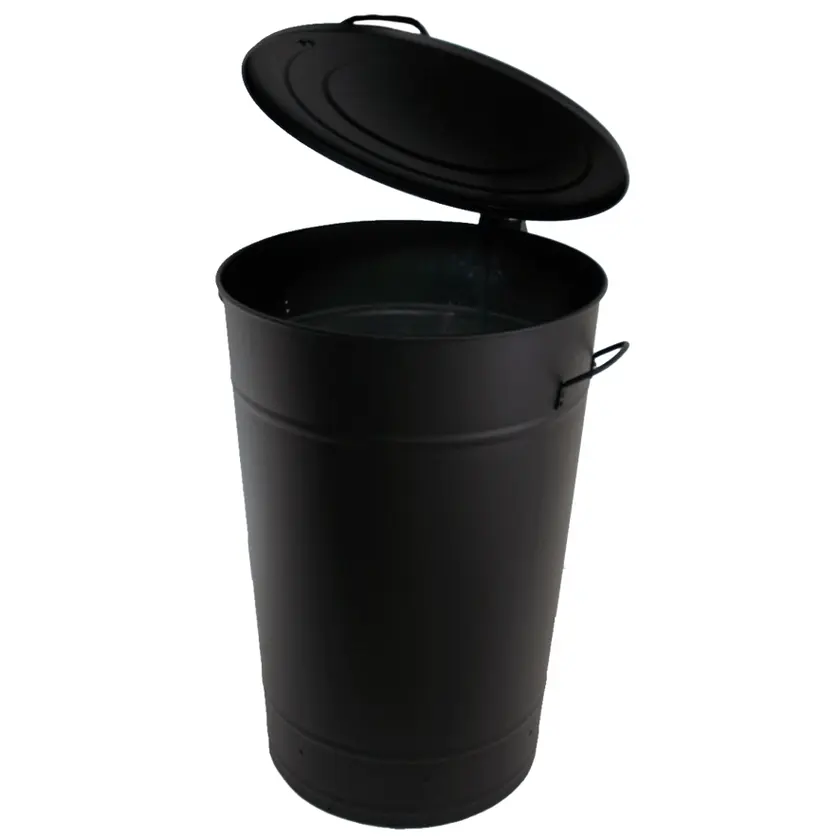 Avfallstunna lock 115L Svart - 2