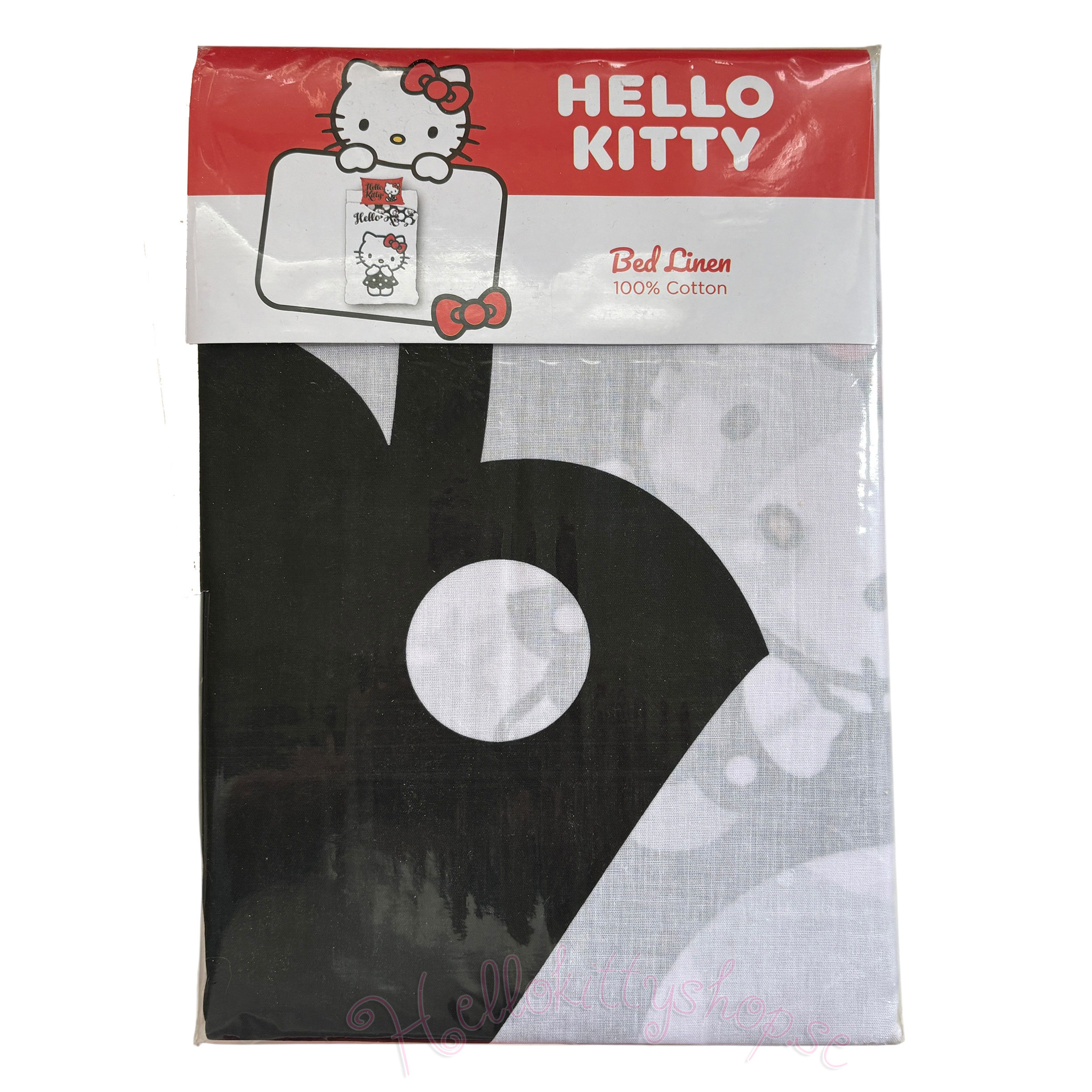 Hello Kitty Bäddset - Påslakan och Örngott 140 x 200 cm - Vändbart - 2