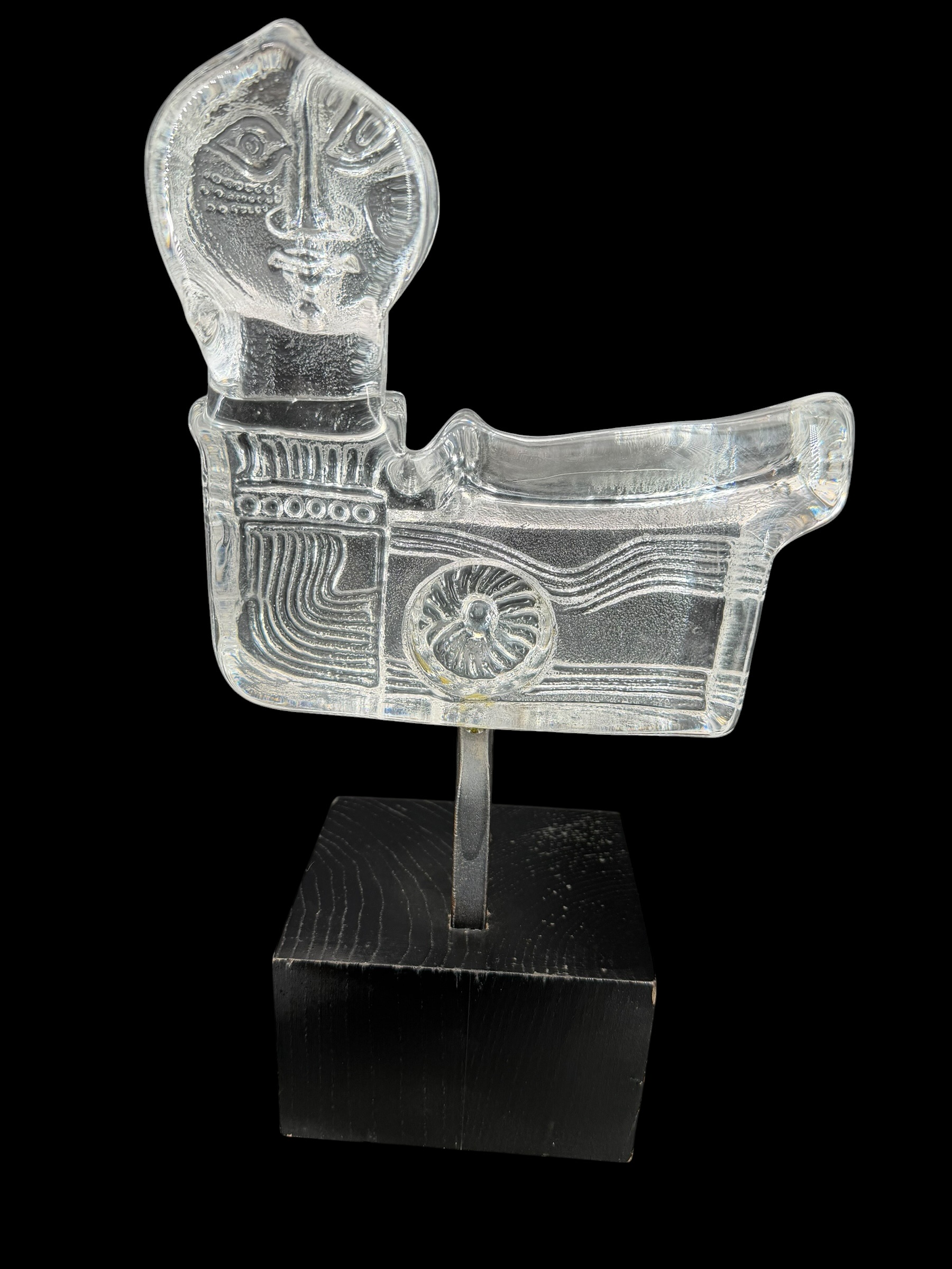 Kosta Boda, Bertil Vallien , limited edition, konstglas, Smide, trä - 6