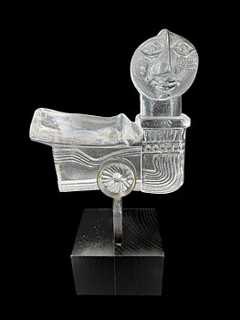 Kosta Boda, Bertil Vallien , limited edition, konstglas, Smide, trä