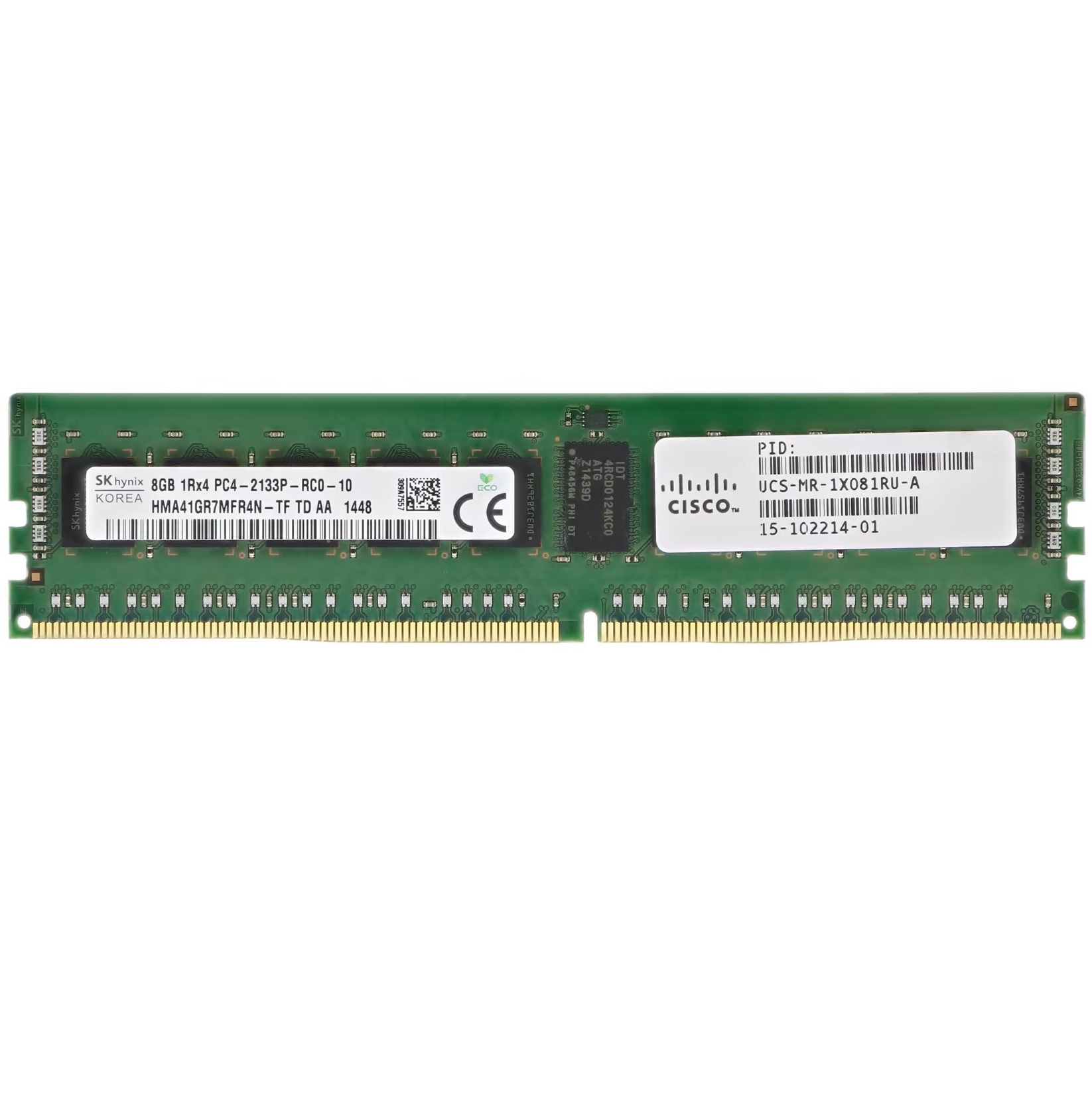 Begagnat SK Hynix 8GB 1Rx4 PC4-2133P DDR4-2133MHz ECC Registered RDIMM HMA41GR7MFR4N-TF
