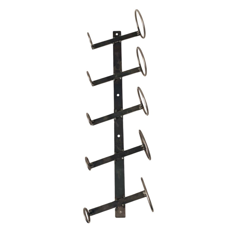 Wall-mounted wine rack - Wine Rack - 5 bottles