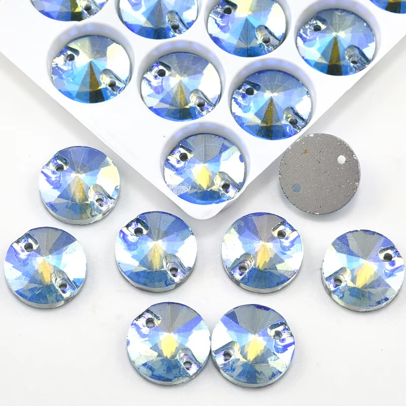 RIVOLI - Light Sapphire  AB 12 mm
