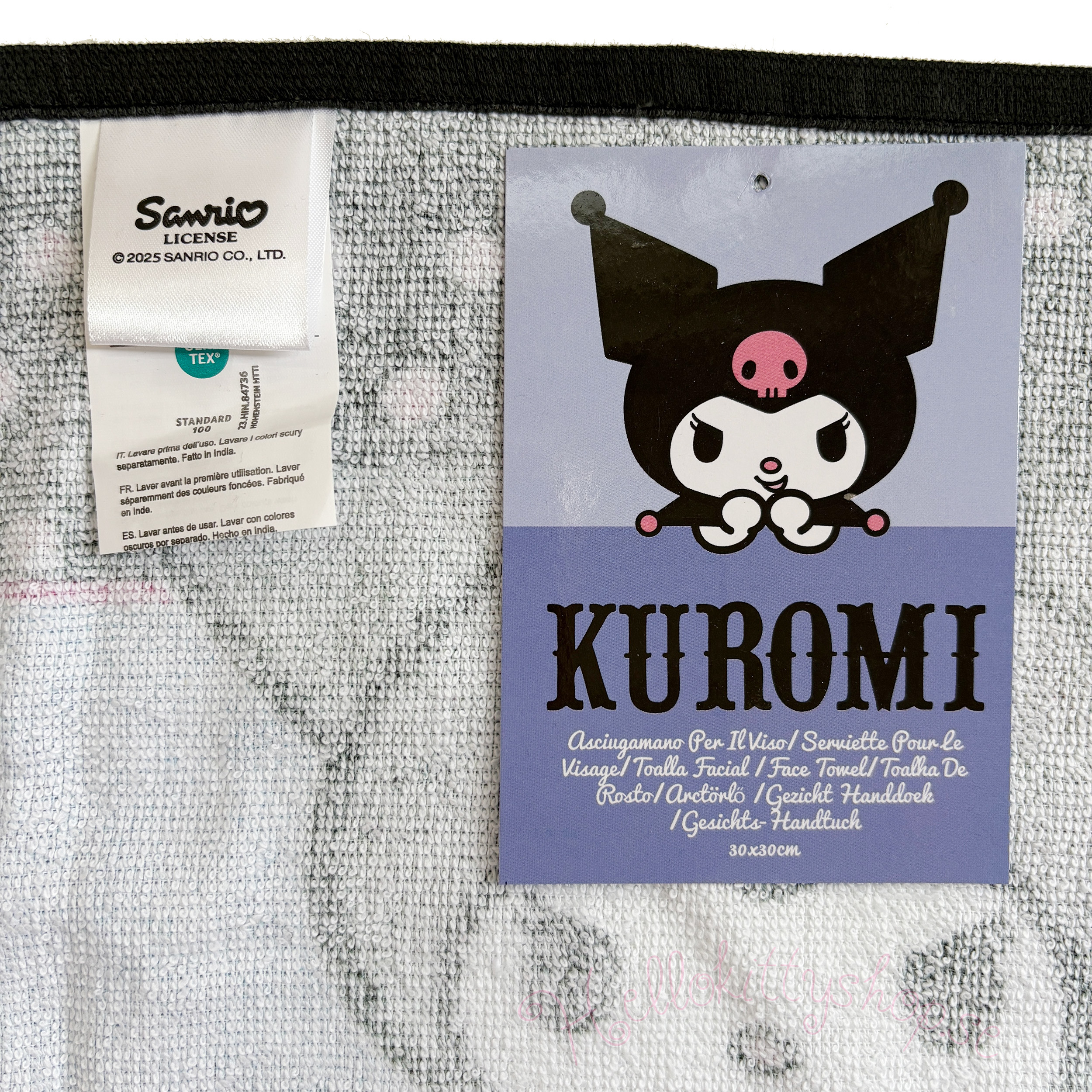 Kuromi Handduk - 30 x 30 cm - 2