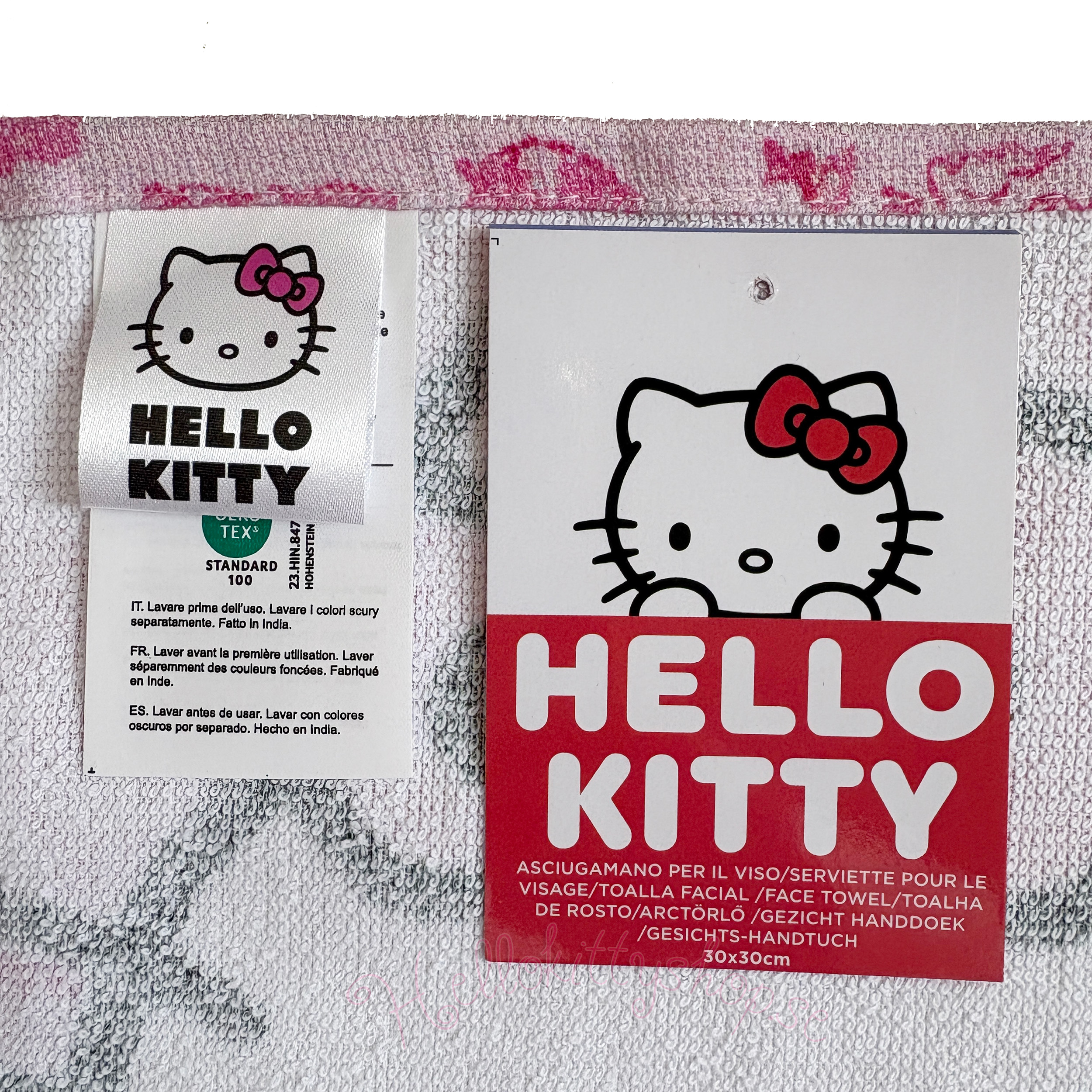 Hello Kitty Handduk - 30 x 30 cm - 2