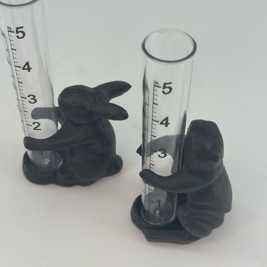Rain gauge Frog - Cast iron - 14x6x5 cm - 3