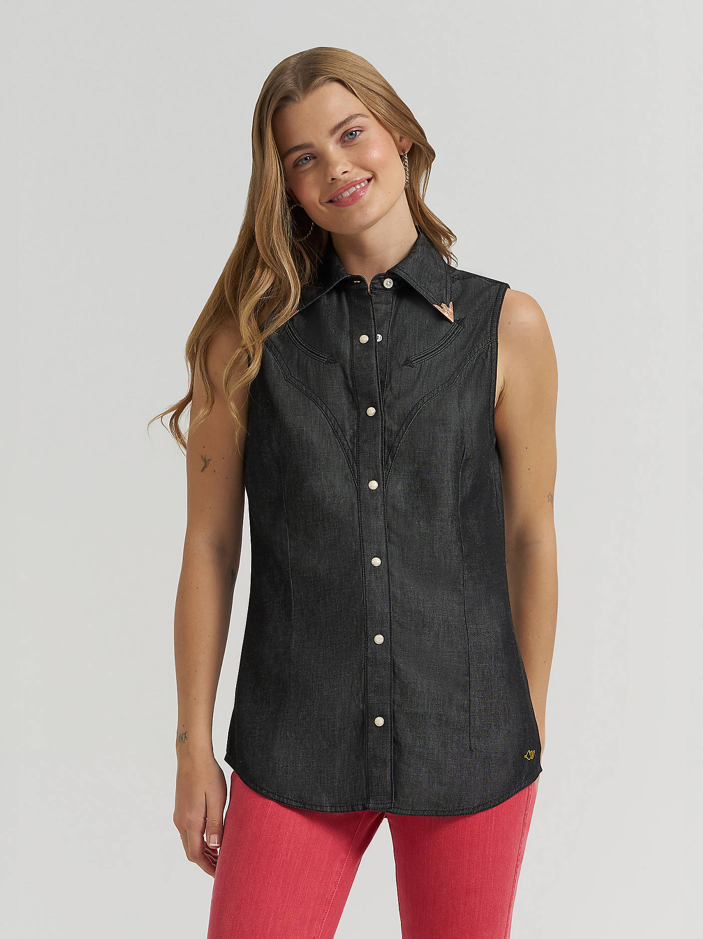 LAINEY WILSON X WRANGLER SLEEVELESS SHIRT - 4