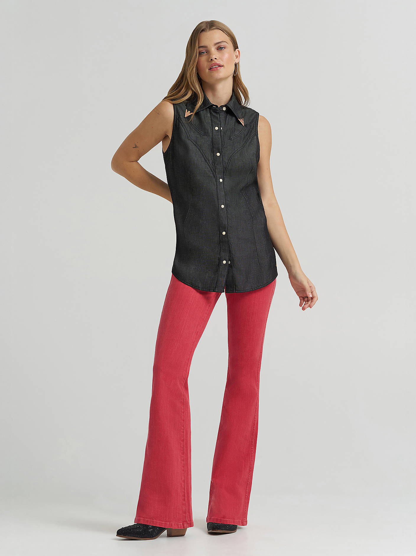 LAINEY WILSON X WRANGLER SLEEVELESS SHIRT - 5