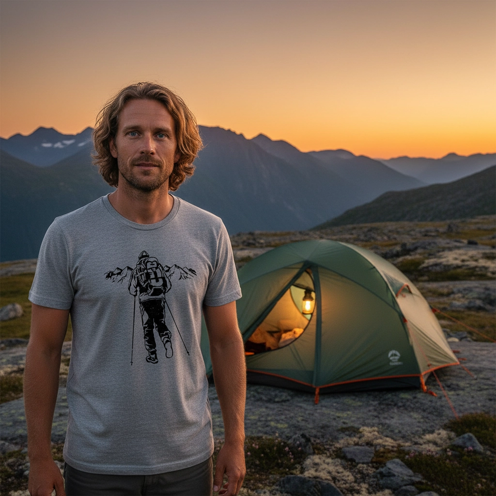 T-shirt Vandraren Unisex Gråmelerad - 2