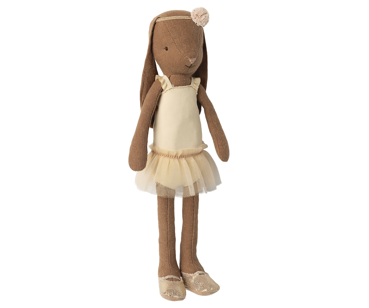 Maileg - KANIN m/gul ballerina outfit - Size 2